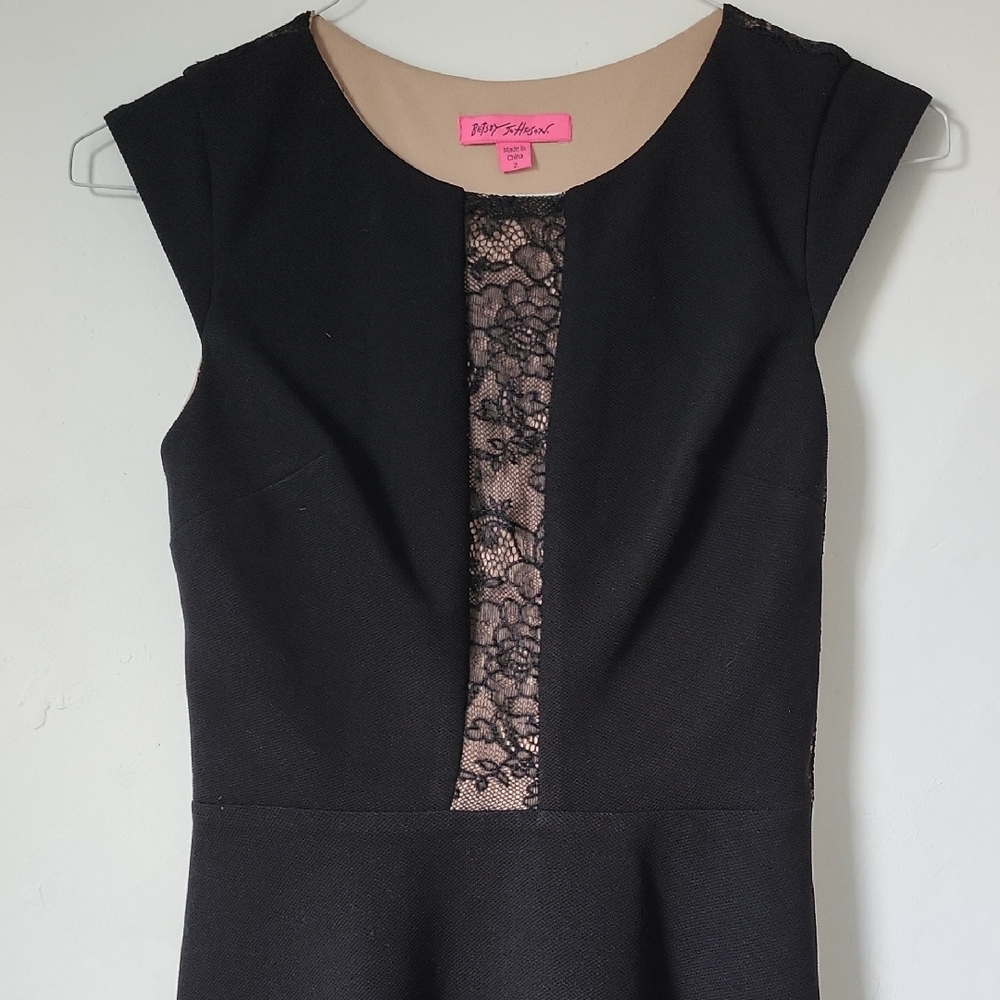 Betsey Johnson Black Lace Midi Dress - Picture 4 of 5